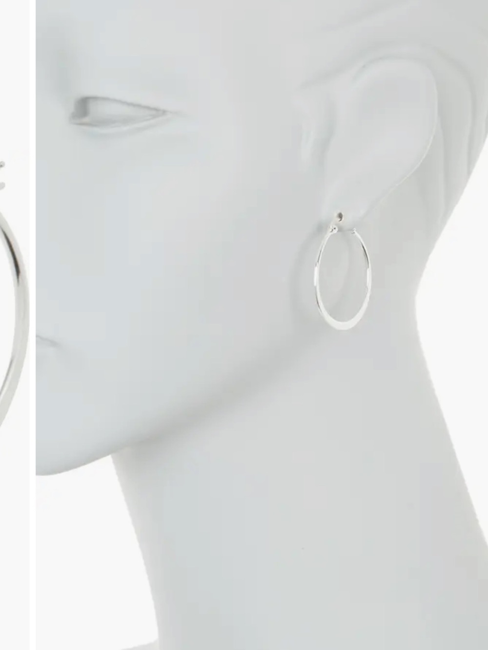 Argento Vivo Large Flat Hoop Earrings